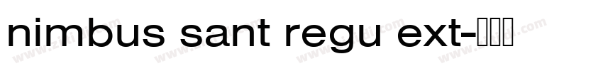 nimbus sant regu ext字体转换